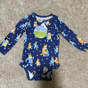 Little Sleepies Bluey Long Sleeve Onsie 6-12 months